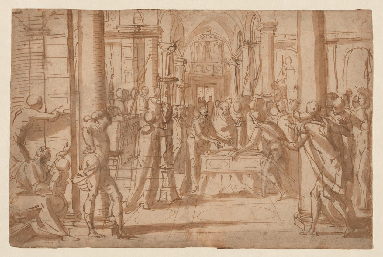 Darstellung des Leichnams von Sankt Antoninus von Florenz von Giovanni Battista Paggi