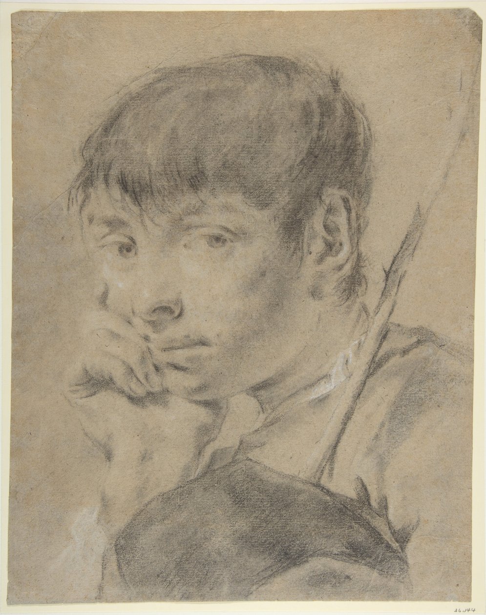 Junge mit einem Stab von Giovanni Battista Piazzetta