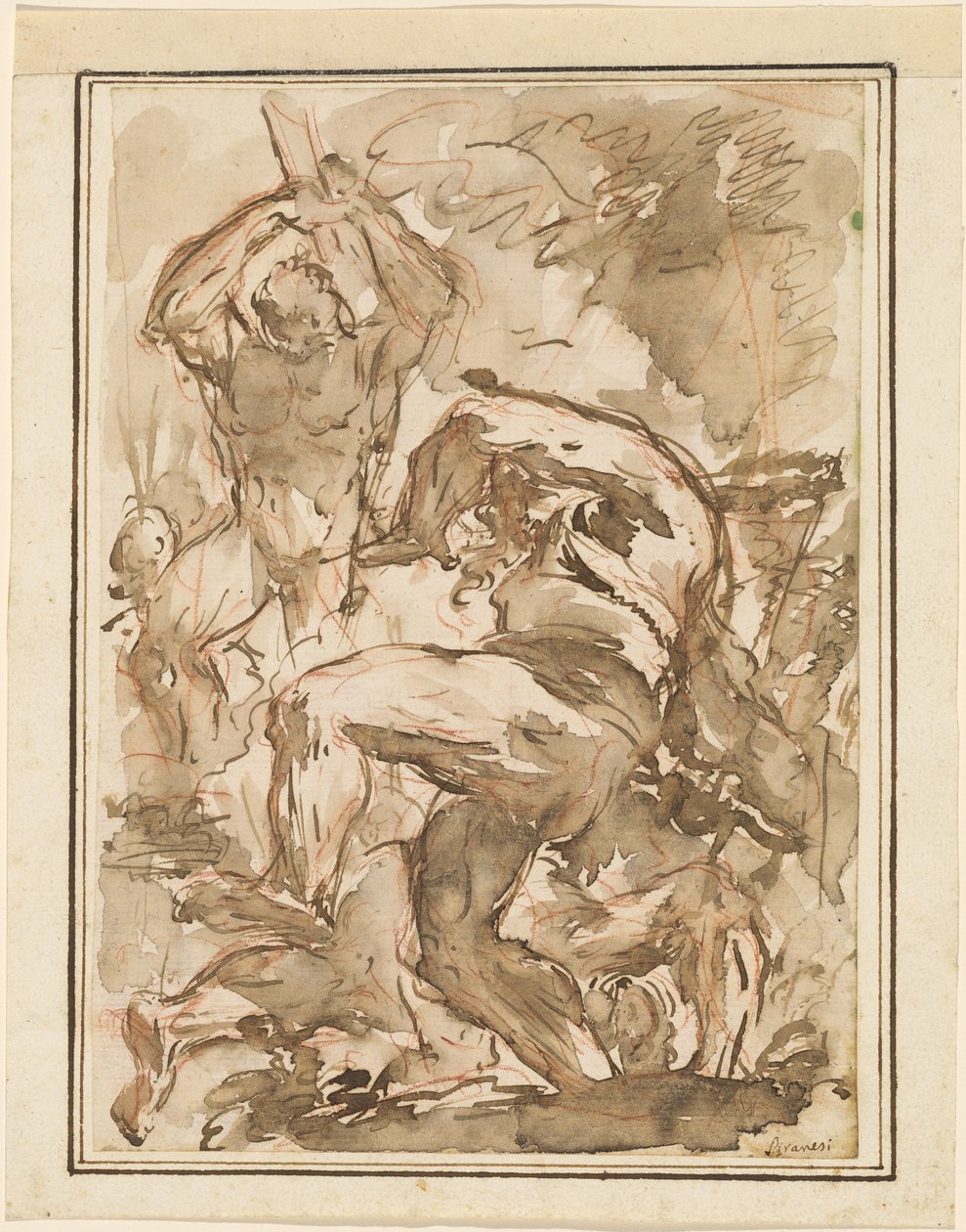 Eine Schlacht nackter Männer von Giovanni Battista Piranesi