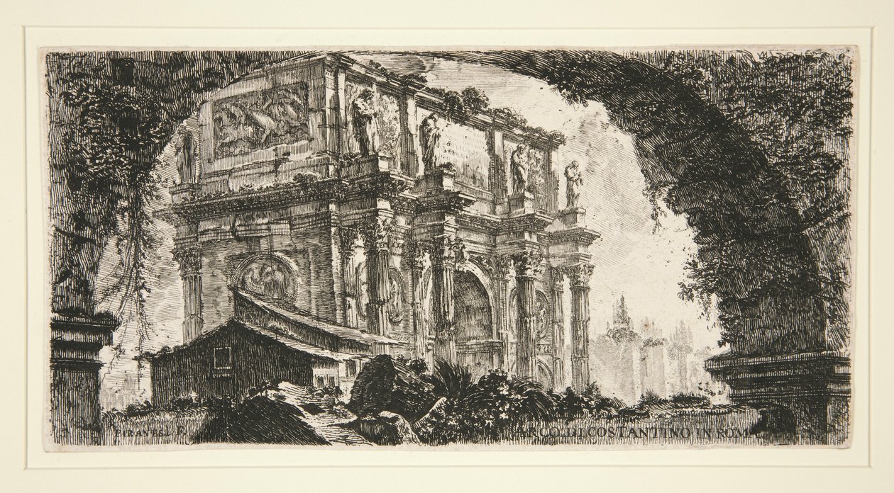 Arco di Costantino in Roma (Konstantinsbogen in Rom), aus Alcune Vedute di Archi Trionfali ed altri monumenti von Giovanni Battista Piranesi