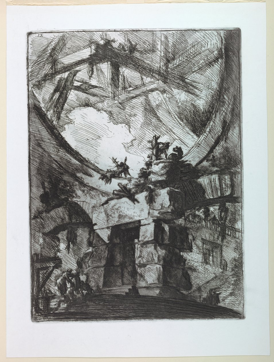 Carceri-Serie, Platte IX von Giovanni Battista Piranesi