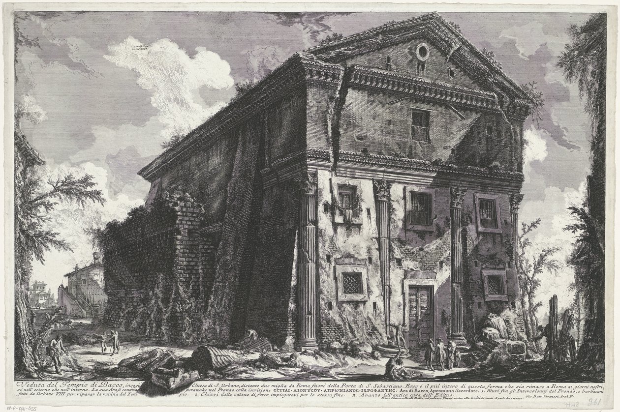 Chiesa di Sant’Urbano in Rom von Giovanni Battista Piranesi
