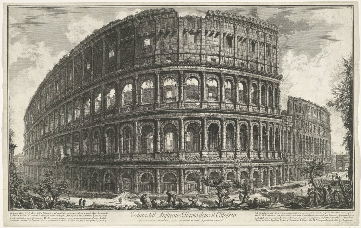 Kolosseum in Rom Ansichten von Rom (Serientitel) von Giovanni Battista Piranesi