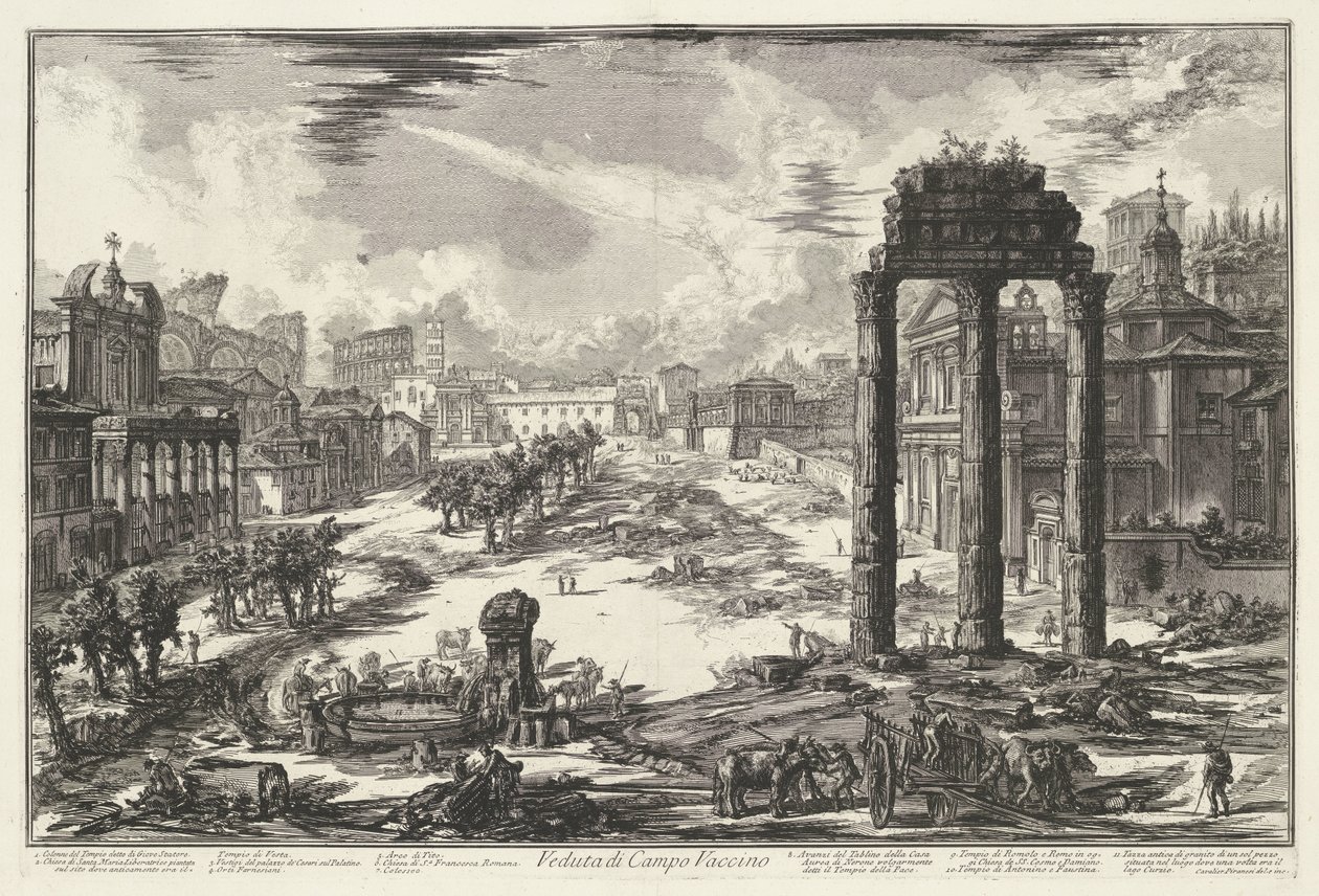 Forum Romanum in Rom von Giovanni Battista Piranesi