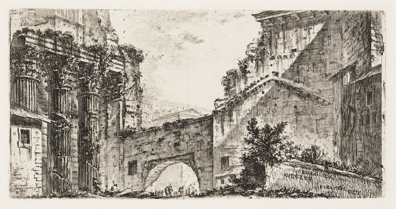 Forum des Augustus, Platte 15 aus Einige Ansichten von Triumphbögen und anderen Denkmälern von Giovanni Battista Piranesi