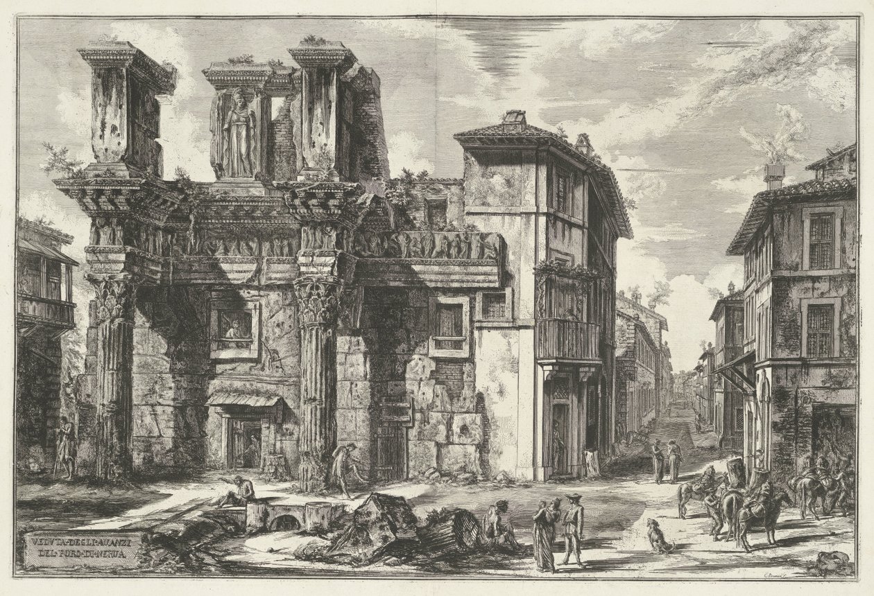 Forum von Nerva in Rom (Ansichten von Rom) von Giovanni Battista Piranesi
