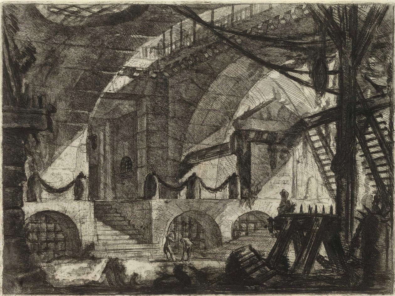 Aus der Serie Die imaginären Gefängnisse von Giovanni-Battista Piranesi