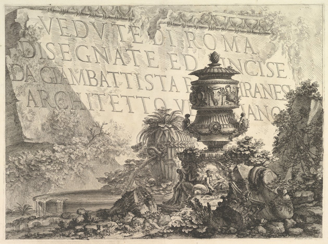 Frontispiz Titelseite von Giovanni-Battista Piranesi