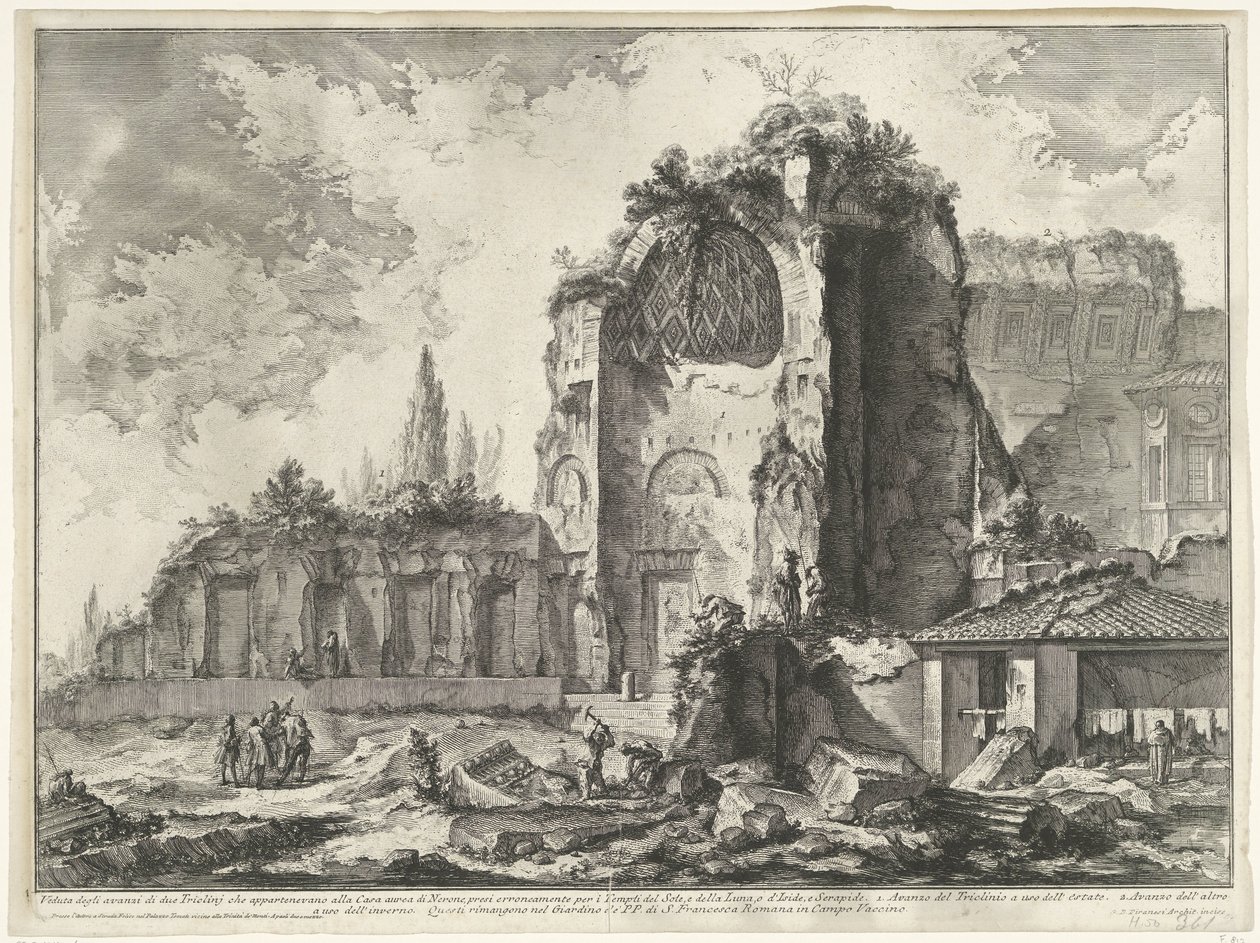 Ansichten von Rom, der Campagna, etc. (122 Blätter) (Vedute di Roma disegnate ed incise da Giambattista Piranesi architetto) von Giovanni Battista Piranesi