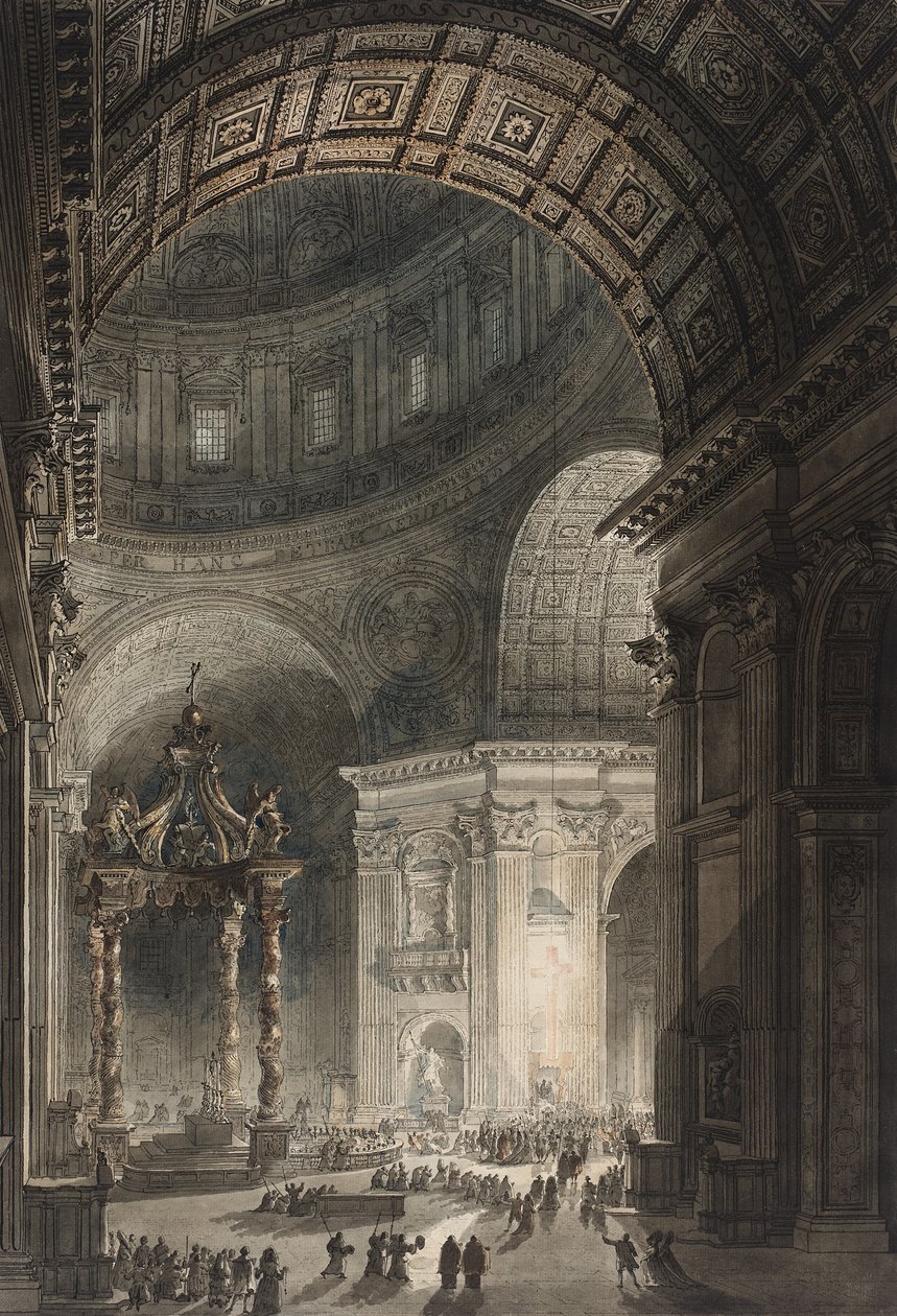 Beleuchtung des Kreuzes in St. Peter am Karfreitag, 1787 von Giovanni Battista Piranesi