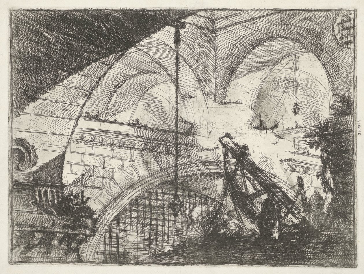 Kerker mit Hebevorrichtung von Giovanni Battista Piranesi