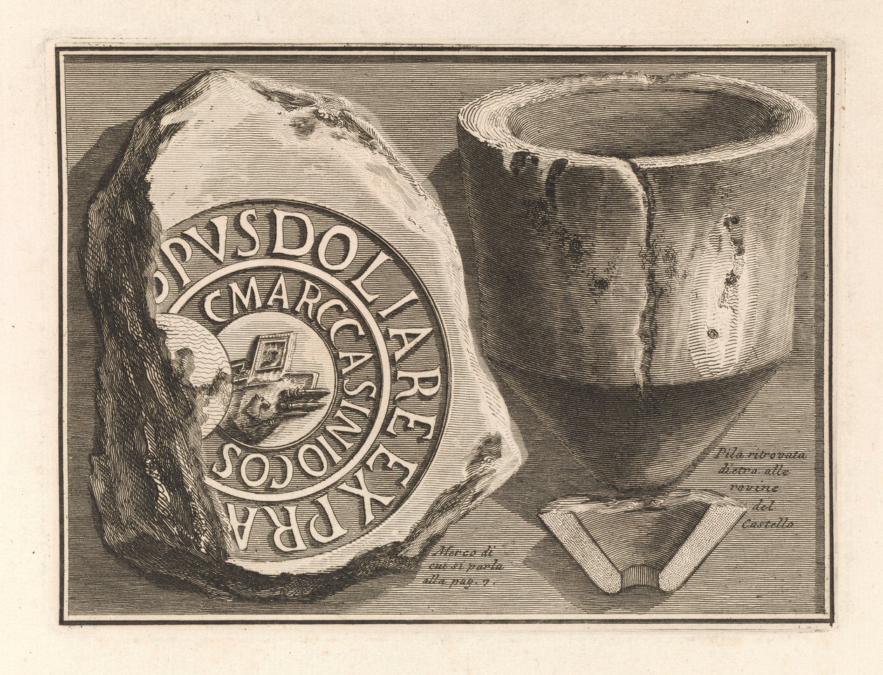 Die Ruinen des Schlosses von Giovanni-Battista Piranesi