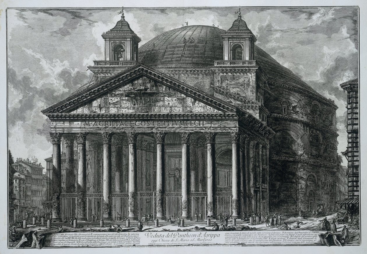 Pantheon in Rom von Giovanni Battista Piranesi