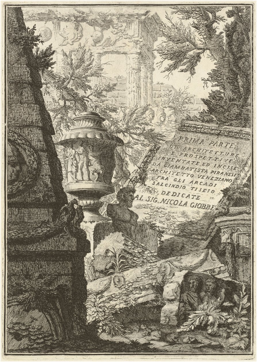 Prima Parte di Architetture, e Prospettive (Erste Ausgabe, dritte Auflage) von Giovanni Battista Piranesi