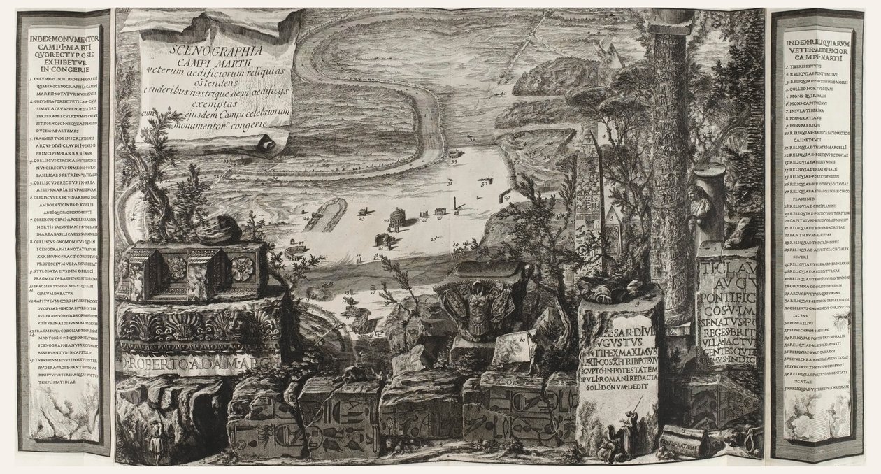 Scenographia Campi Martii, Seite aus Il Campo Marzio dell