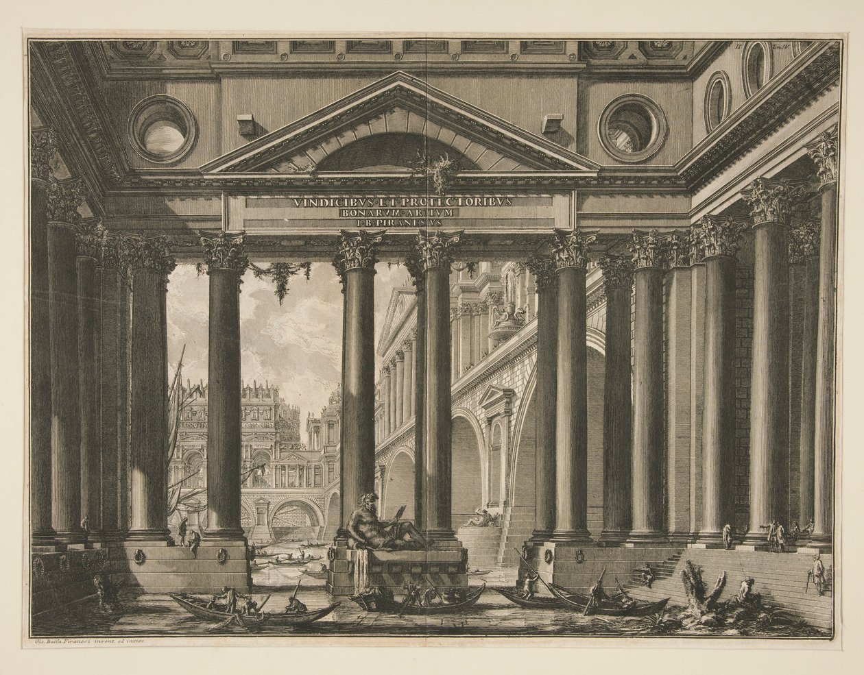 Zweites Frontispiz von Band IV von Le Antichità Romane von Giovanni Battista Piranesi