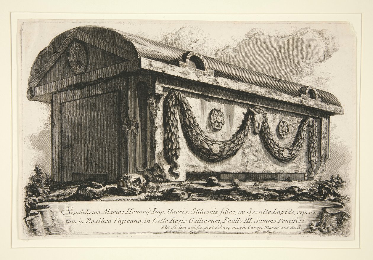 Grabmal der Maria, Ehefrau des Kaisers Honorius von Giovanni Battista Piranesi