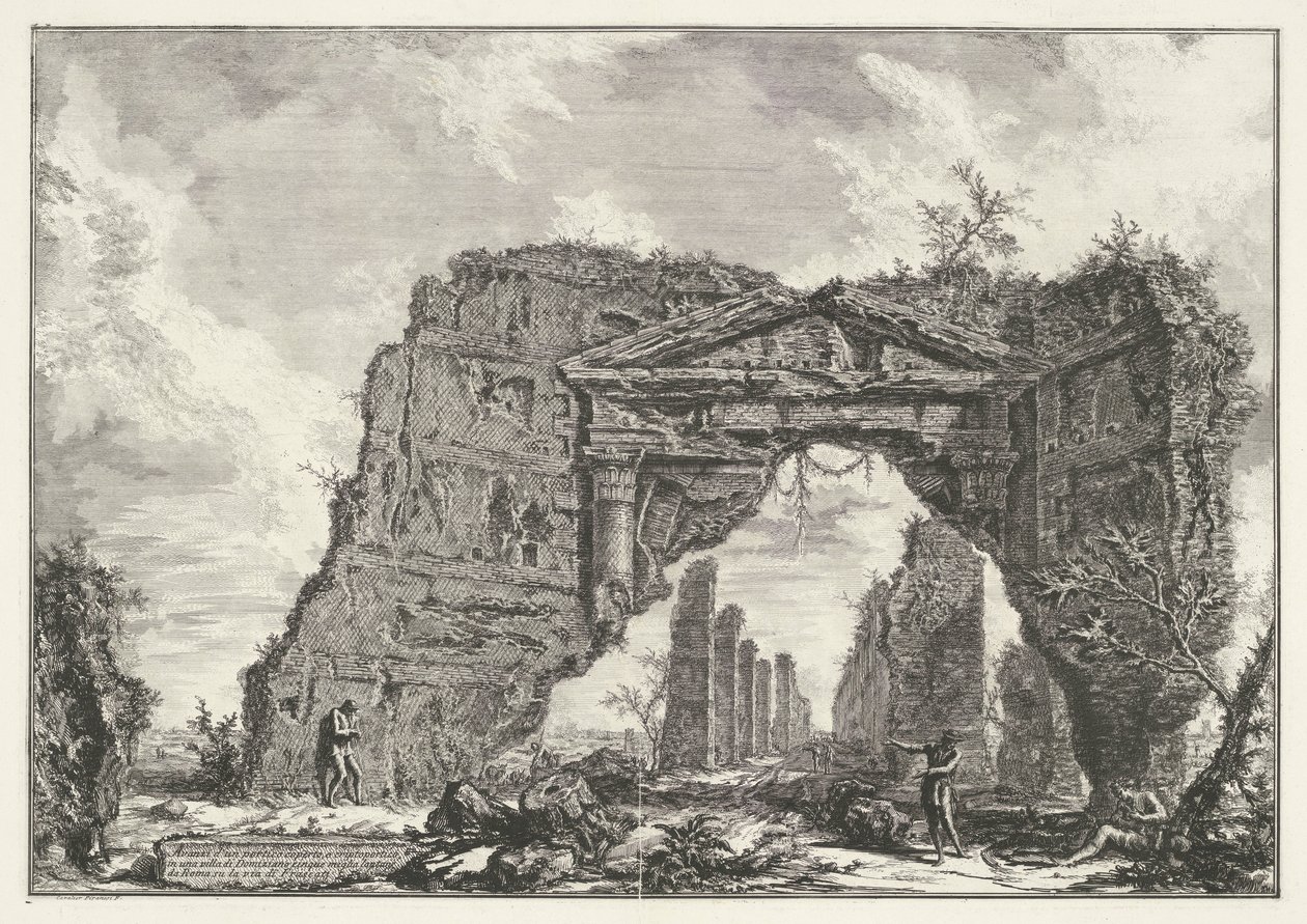 Sette Bassi außerhalb von Rom (Gesichter auf Rom, Vedute di Roma disegnate ed incise da Giambattista Pira) von Giovanni Battista Piranesi