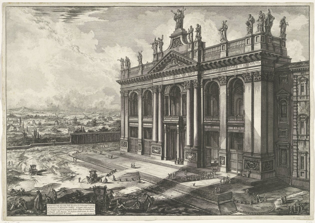 Sankt Johannes im Lateran in Rom von Giovanni Battista Piranesi