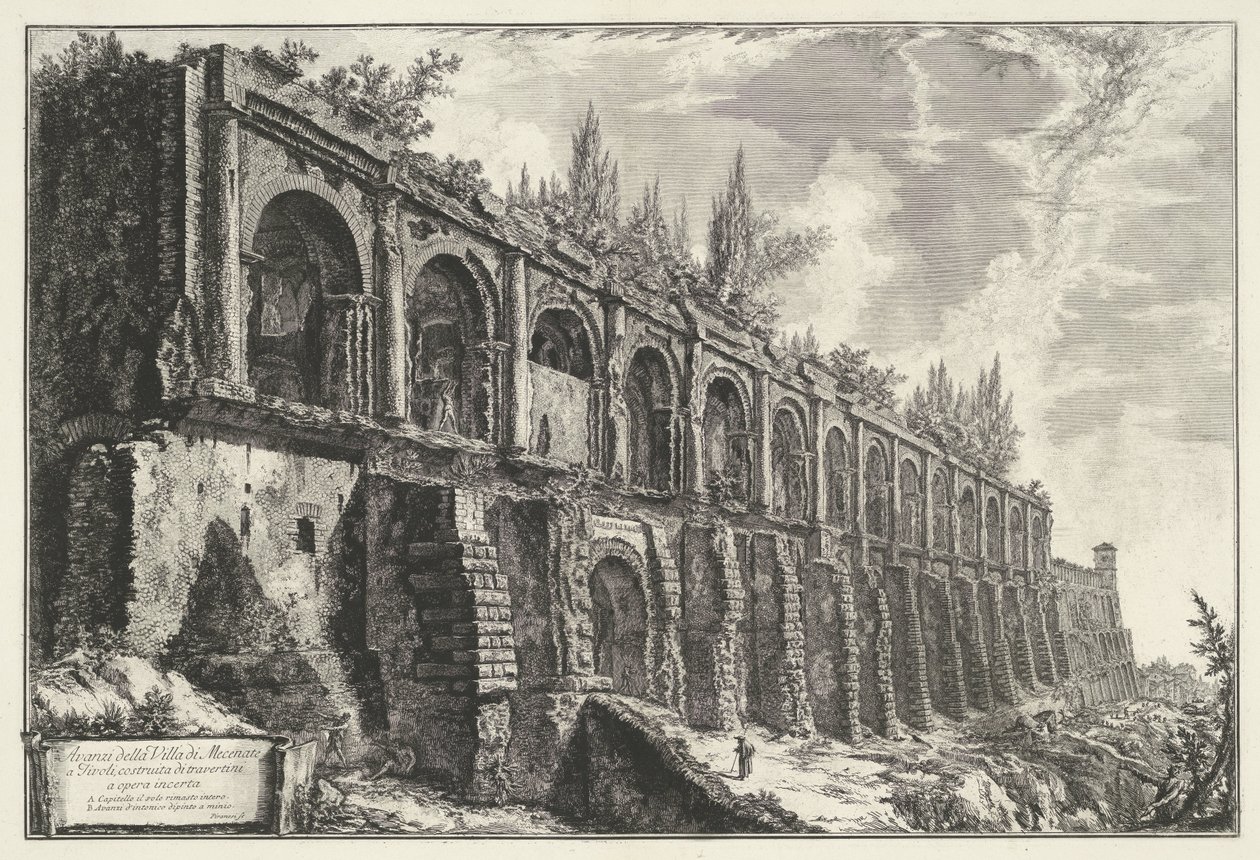 Tempel des Hercules Victor in Tivoli von Giovanni Battista Piranesi
