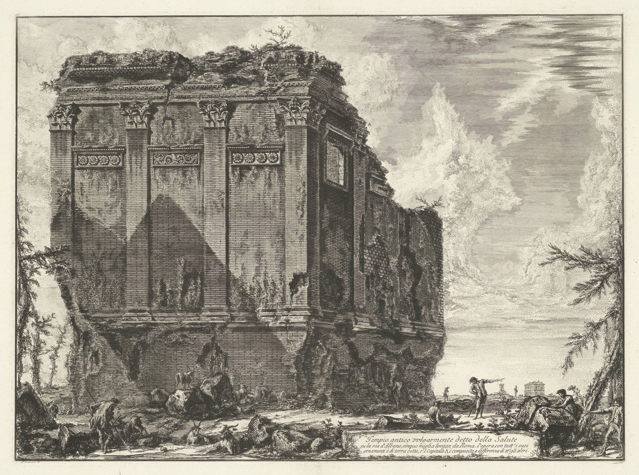 Tempel der Salus bei Rom (Ansichten von Rom) von Giovanni Battista Piranesi