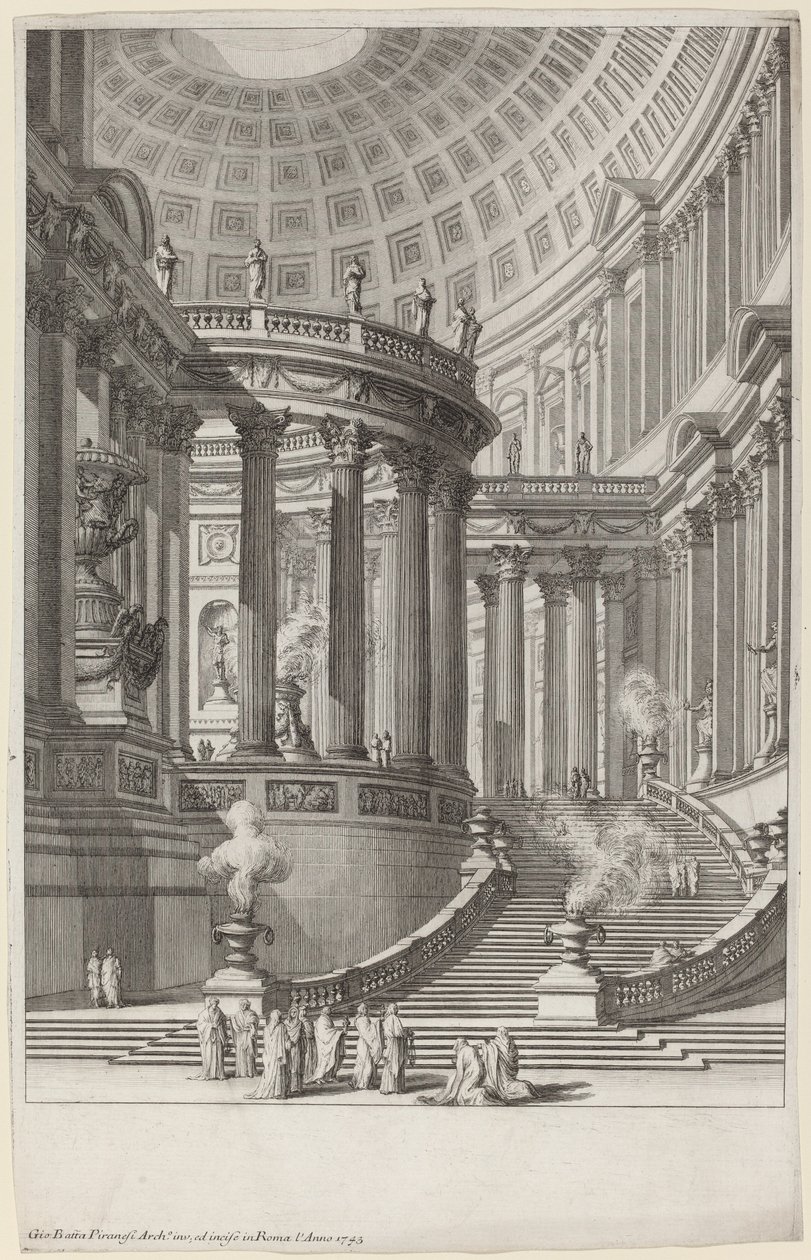 Antiker Tempel von Giovanni Battista Piranesi