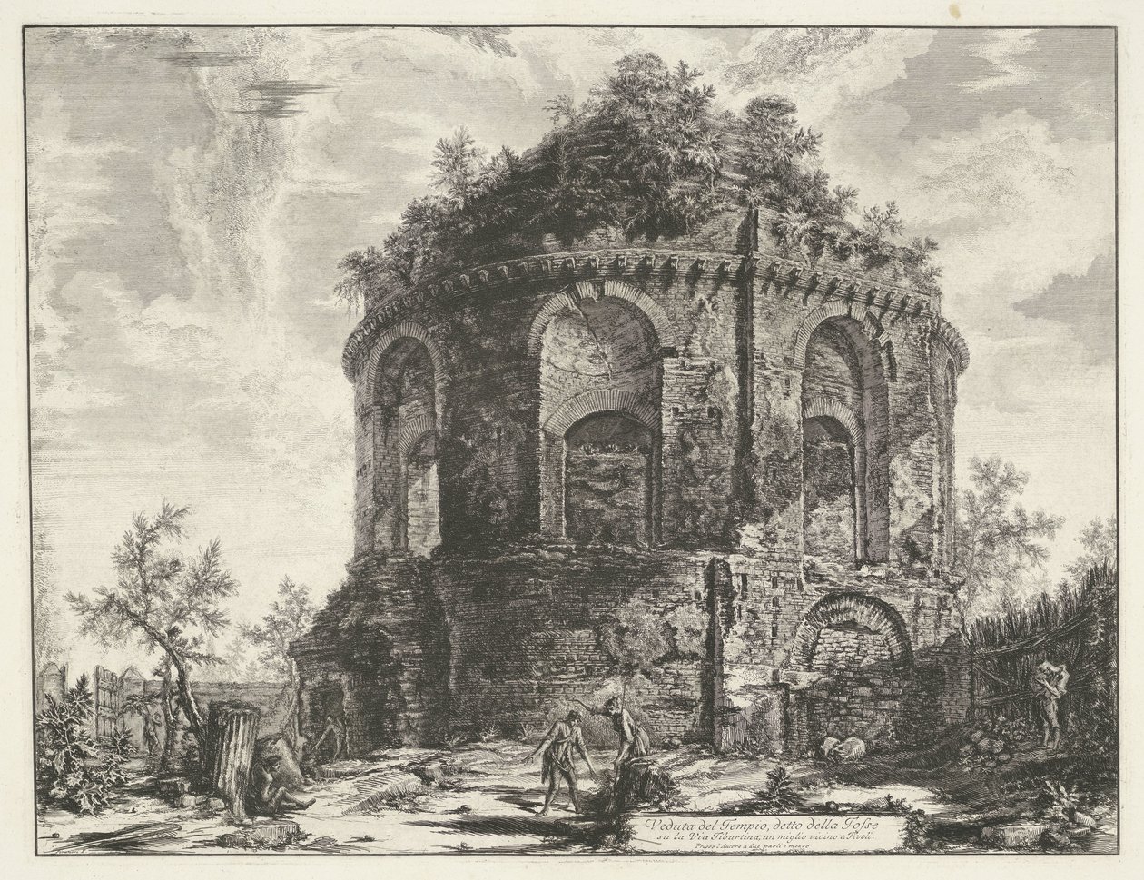 Tempio della Tosse bei Tivoli von Giovanni Battista Piranesi
