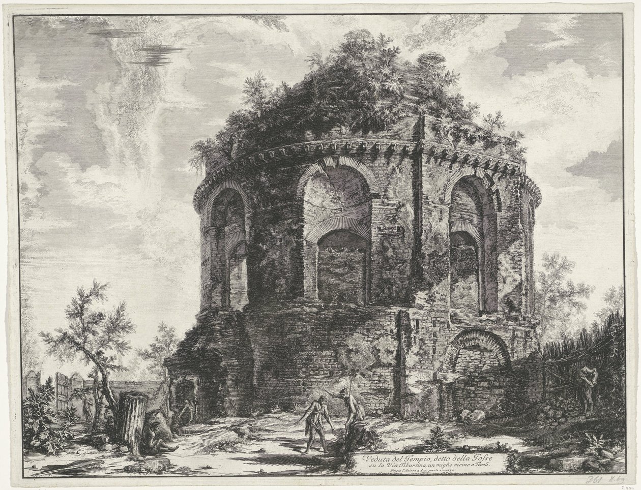 Tempio della Tosse bei Tivoli von Giovanni Battista Piranesi