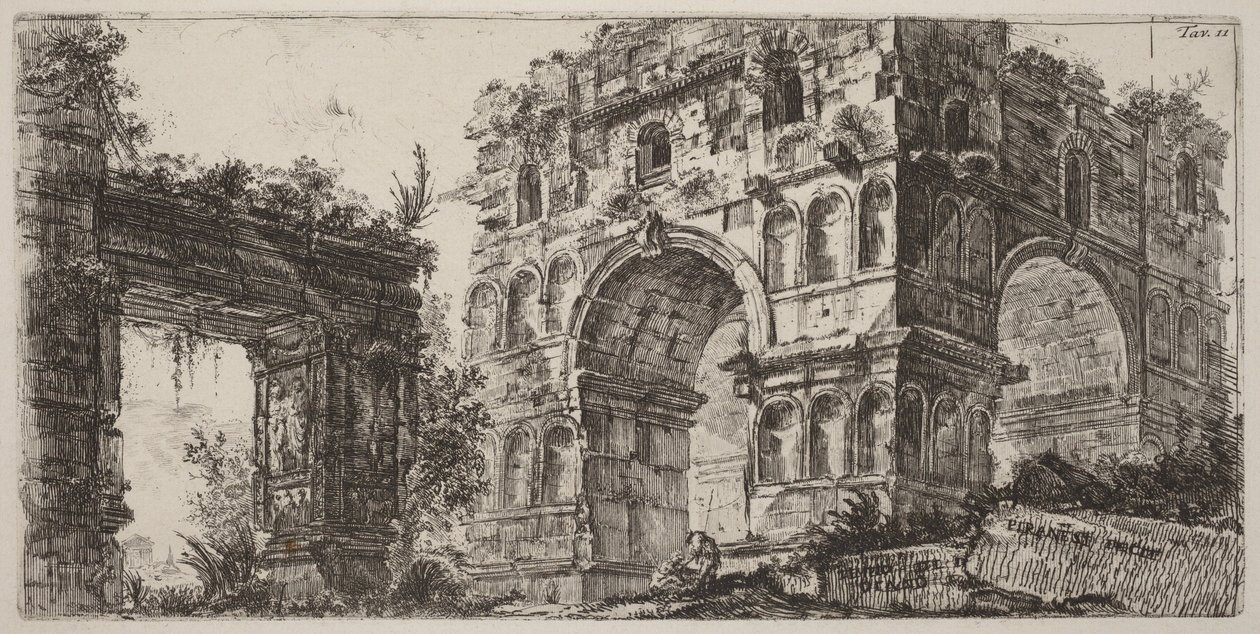 Tempel der Diana von Giovanni Battista Piranesi