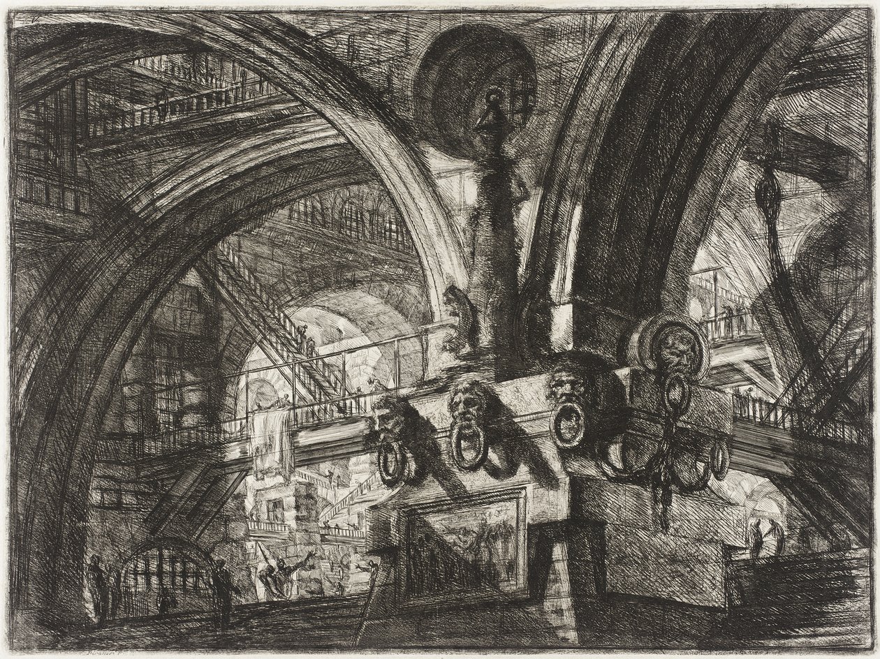 Der Pier mit einer Lampe von Giovanni Battista Piranesi