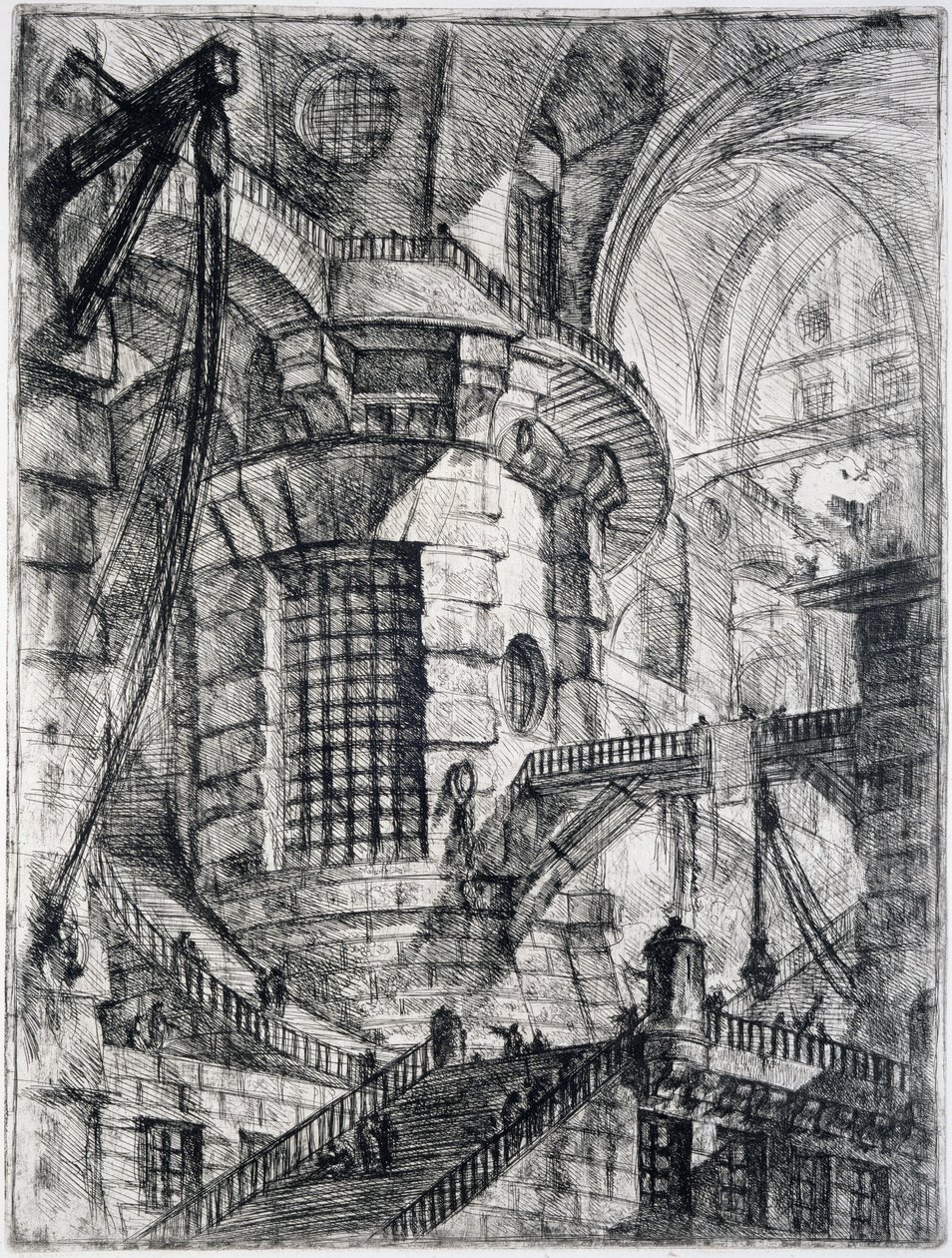 Der Runde Turm, Tafel III aus Carceri d