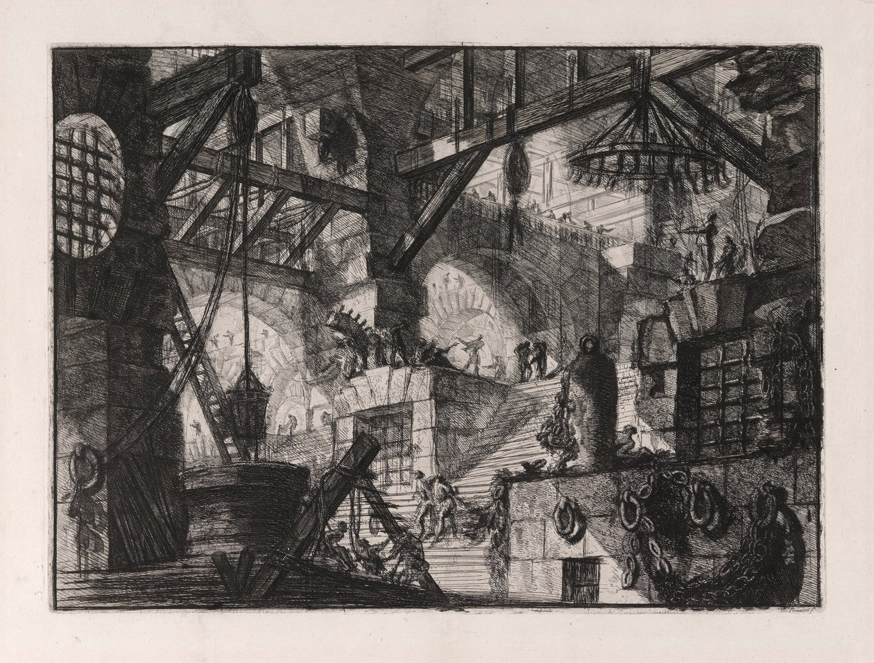 Der Brunnen, Platte 13 aus Carceri d von Giovanni Battista Piranesi