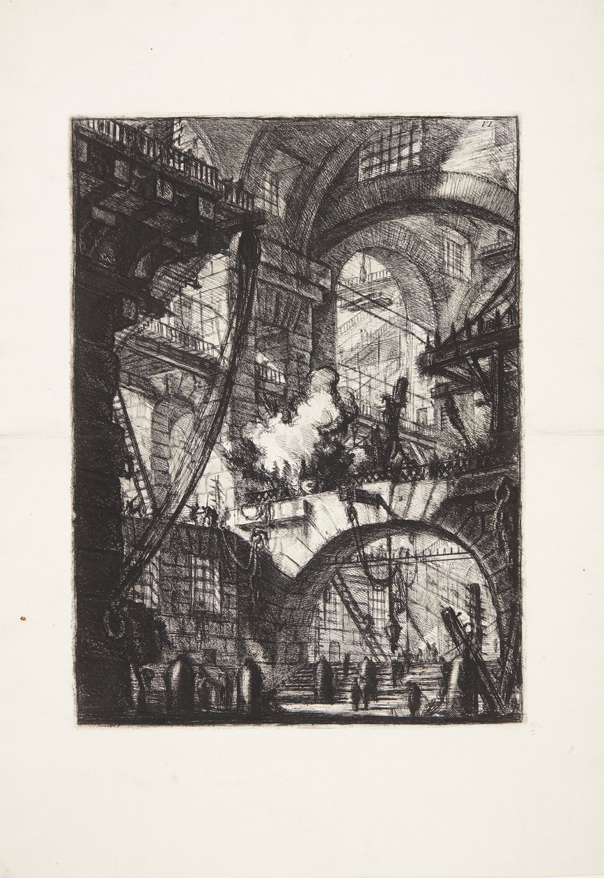 Das rauchende Feuer von Giovanni Battista Piranesi