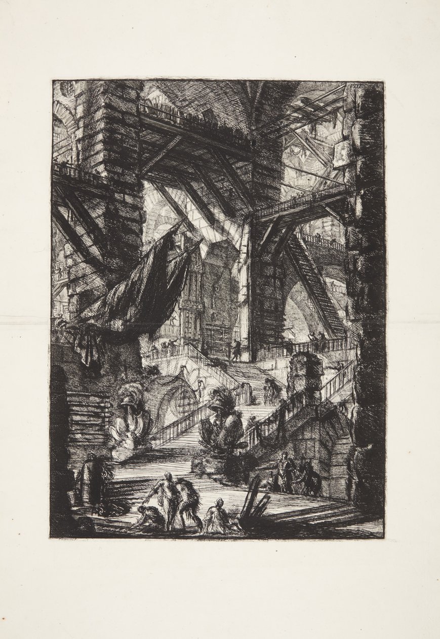 Die Treppe mit Trophäen von Giovanni Battista Piranesi