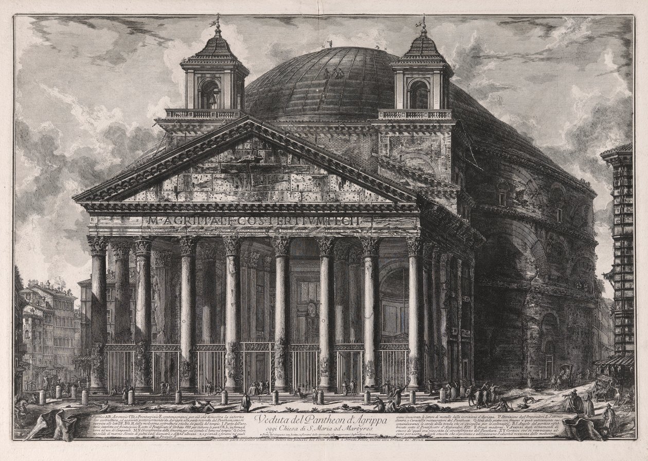 Ansicht des Pantheon von Giovanni Battista Piranesi