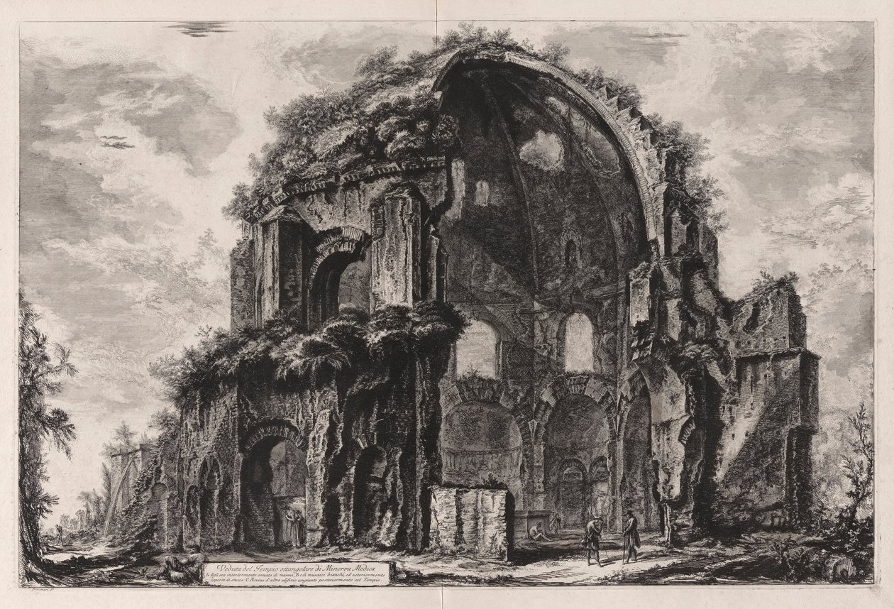 Veduta del Tempio ottangolare di Minerva Medica, aus Vedute di Roma von Giovanni Battista Piranesi