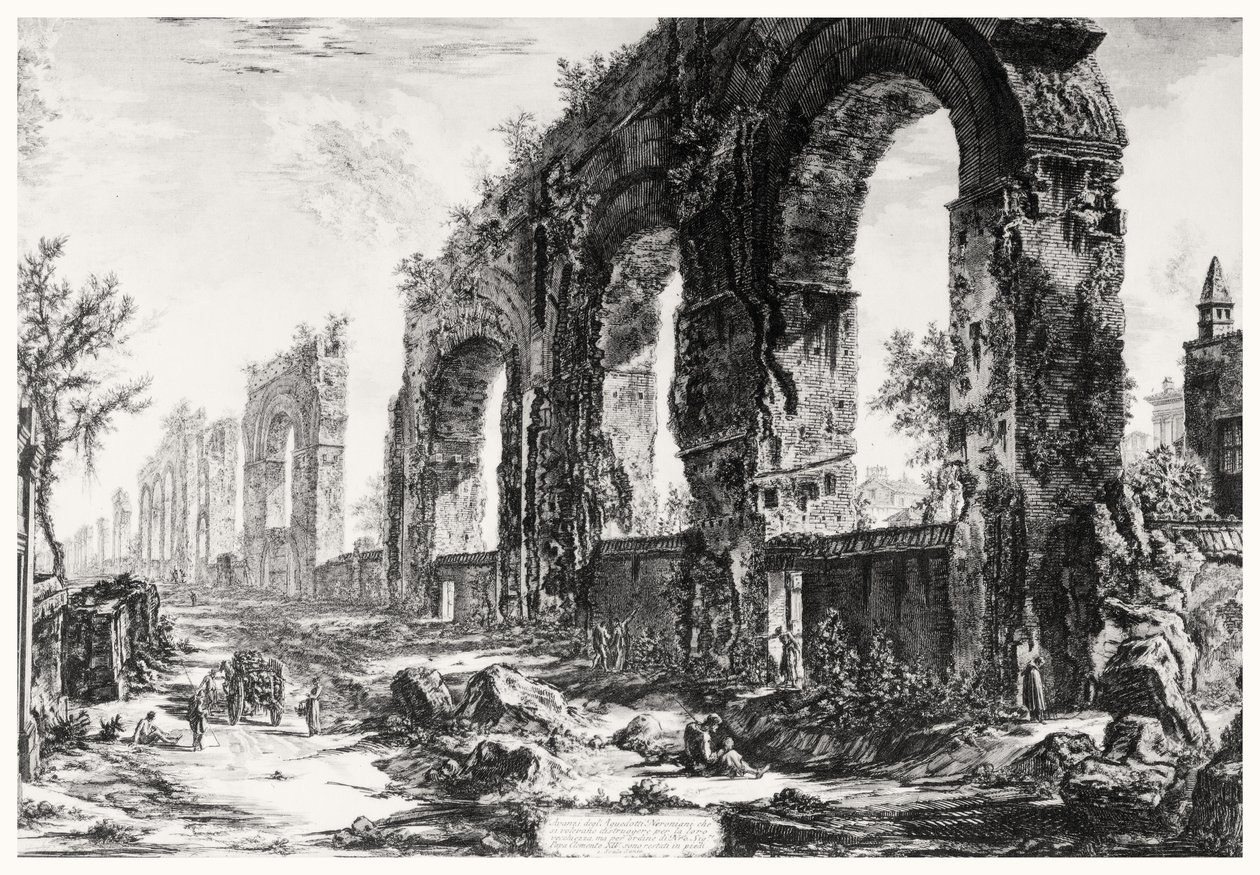 Ansicht des Aquädukts von Nero, aus der Serie 