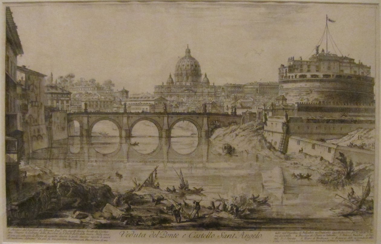 Ansicht der Brücke und des Castel Sant
