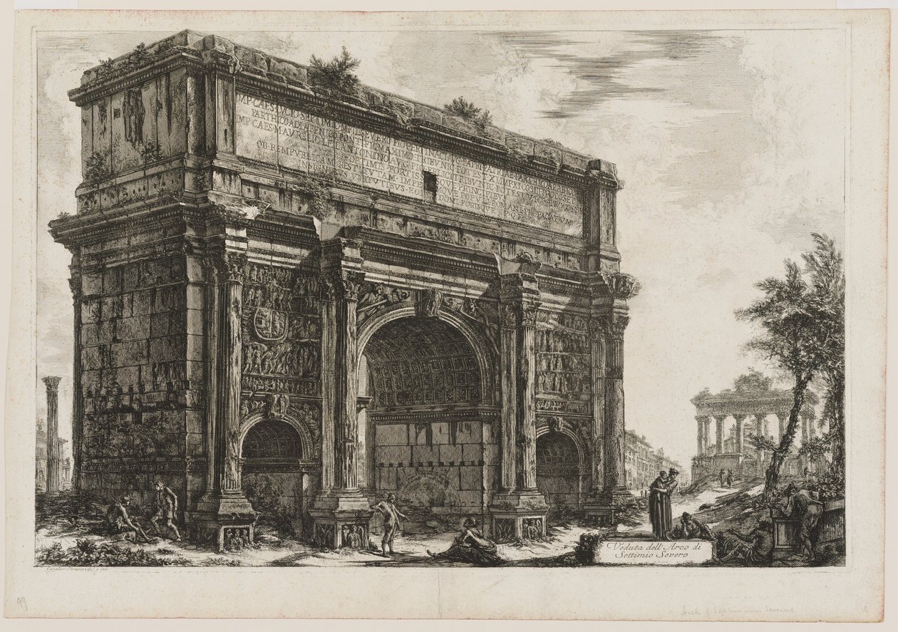 Ansicht des Septimius Severus von Giovanni Battista Piranesi