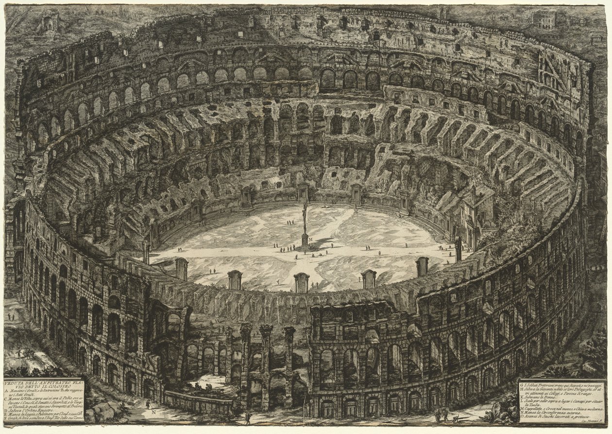 Ansichten von Rom: Das Kolosseum von Giovanni Battista Piranesi