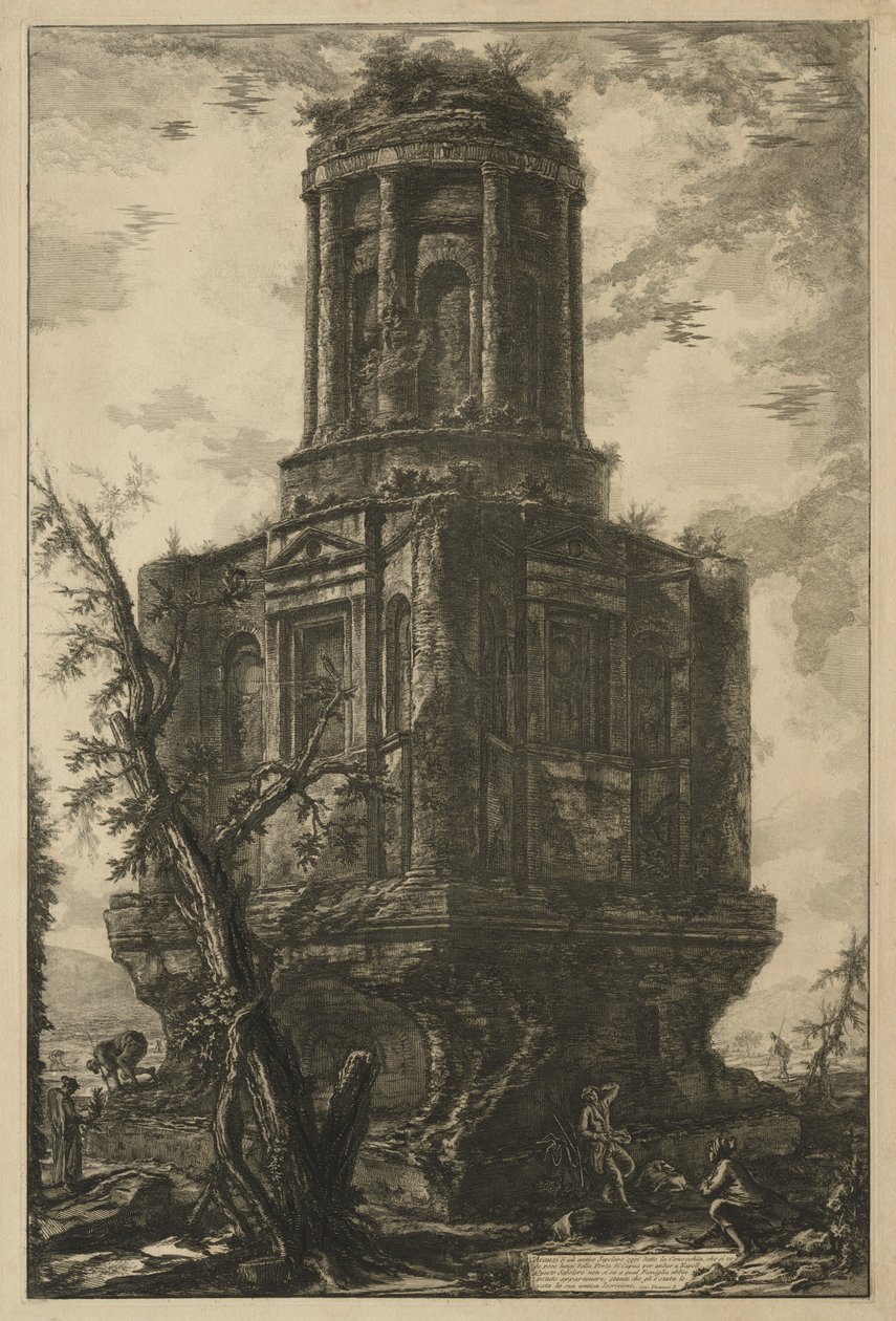 Ansichten von Rom: Das Grab, genannt La Connocchia von Giovanni Battista Piranesi