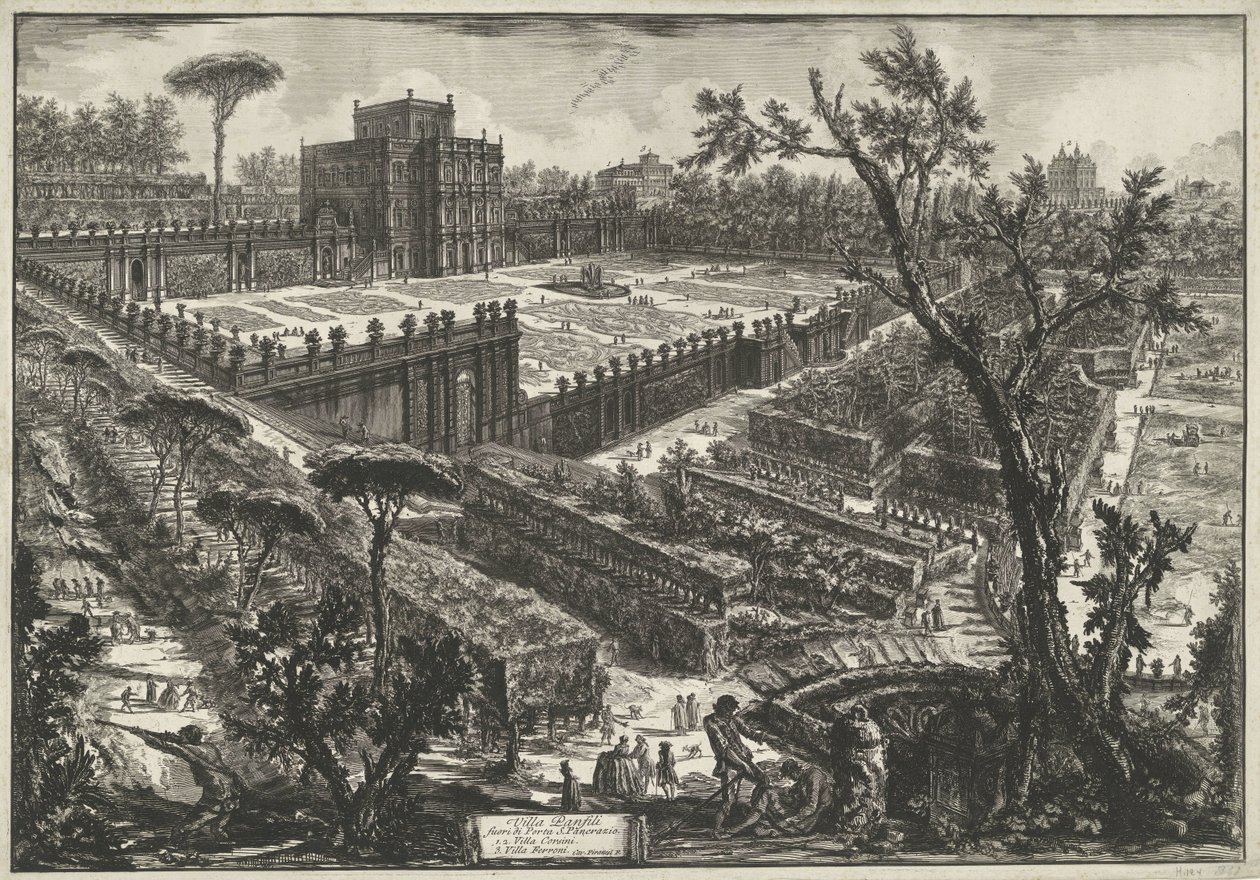 Villa Doria Pamphili in Rom von Giovanni Battista Piranesi