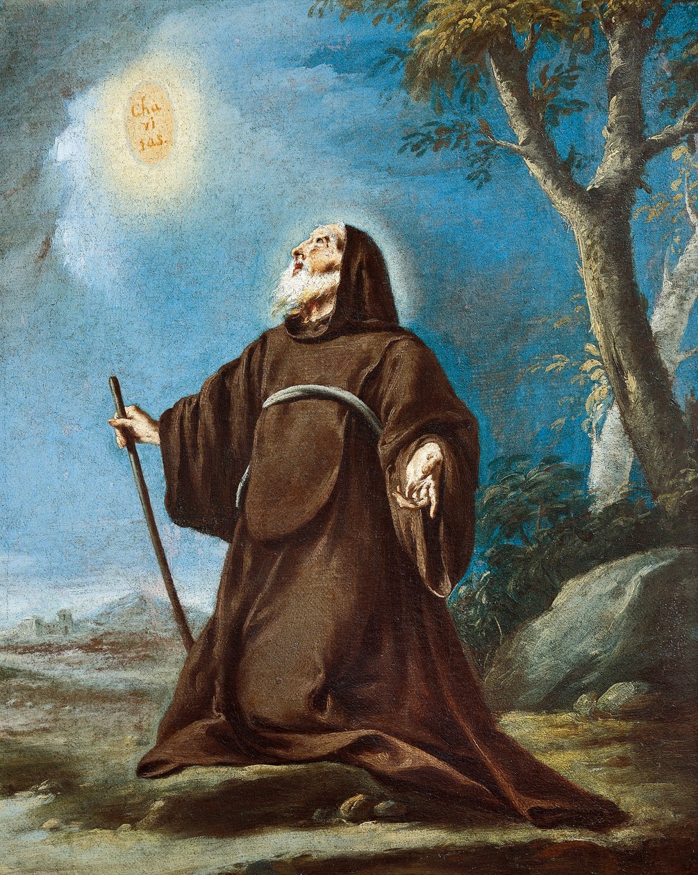 Heiliger Franz von Paola, von Giovanni Battista Pittoni der Jüngere (1687-1767) von Giovanni Battista Pittoni
