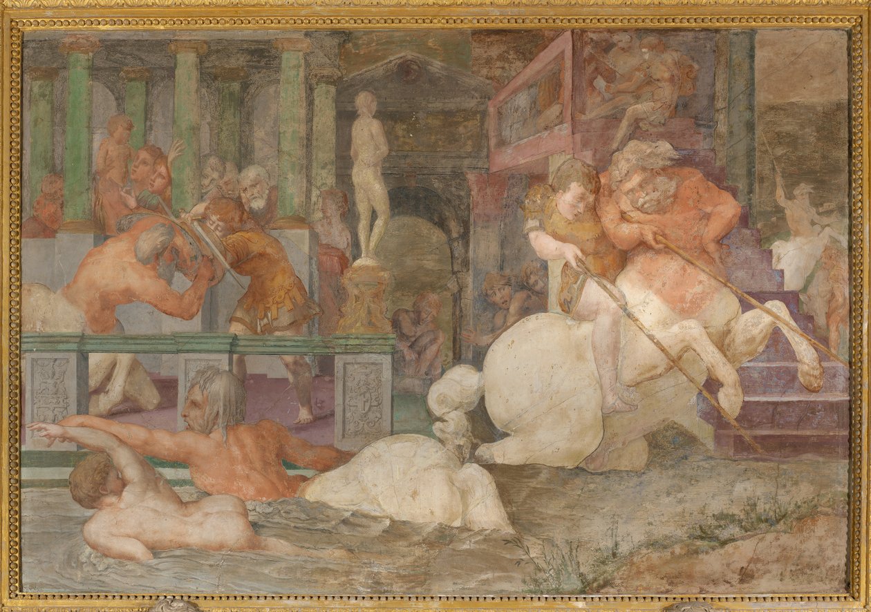 Die Erziehung des Achilles von Giovanni Battista Rosso Fiorentino