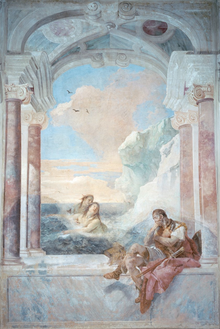 Achilles wird von seiner Mutter Thetis getröstet, aus 