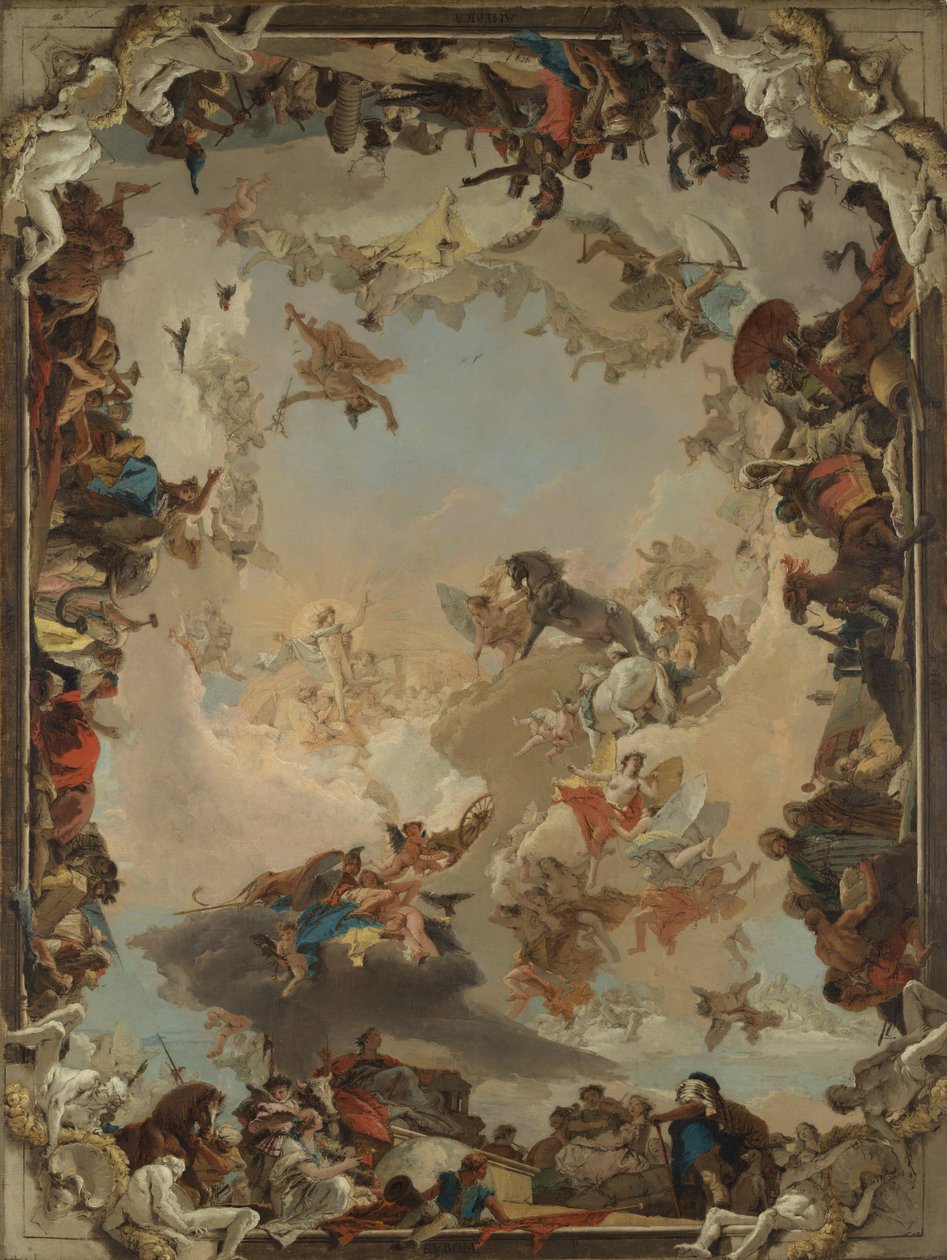 Allegorie der Planeten und Kontinente, 1752 von Giovanni Battista Tiepolo