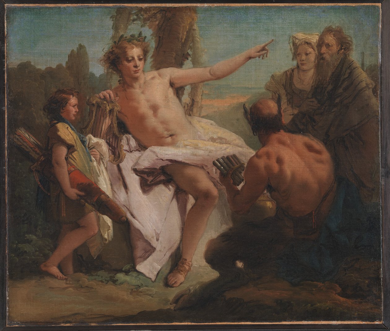 Apollo und Marsyas von Giovanni-Battista Tiepolo