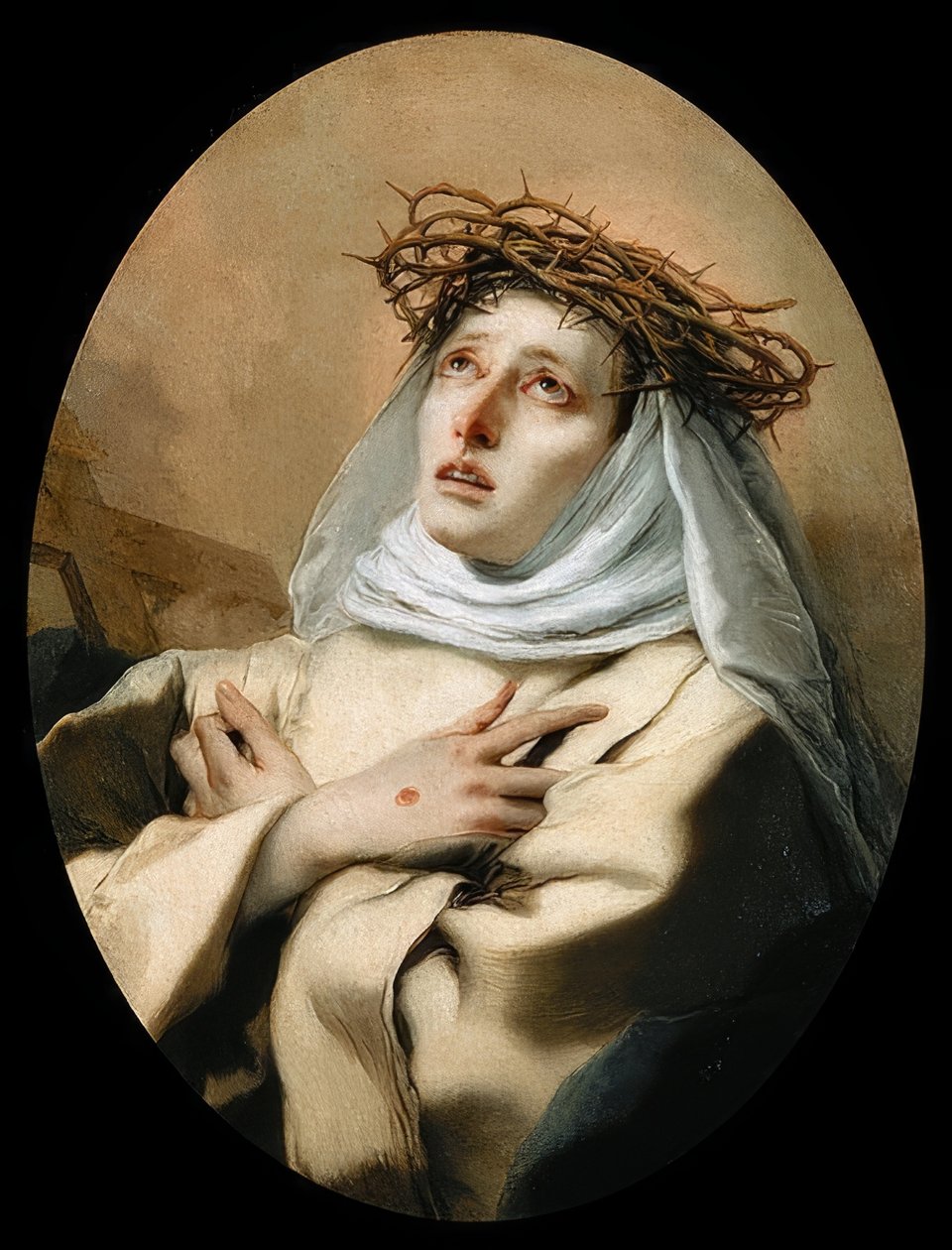Die heilige Katharina von Siena von Giovanni Battista Tiepolo