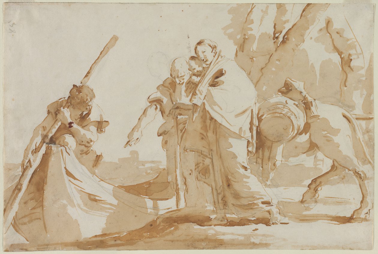 Flucht nach Ägypten: Die Einschiffung der Heiligen Familie von Giovanni Battista Tiepolo