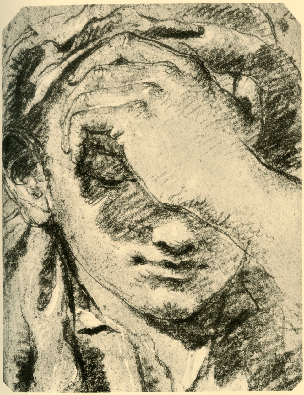 Kopf einer jungen Frau, Mitte 18. Jahrhundert, 1928 von Giovanni-Battista Tiepolo